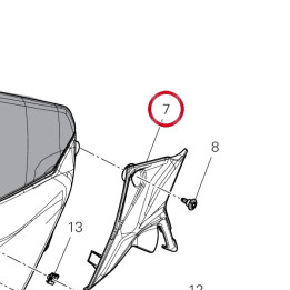 Couvercle gauche 4601S461A — réf. 4601S461A | Ducati Store