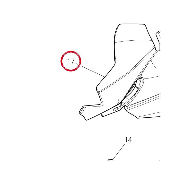 Soundproofing fairing sx — réf. 48613322A | Ducati Store