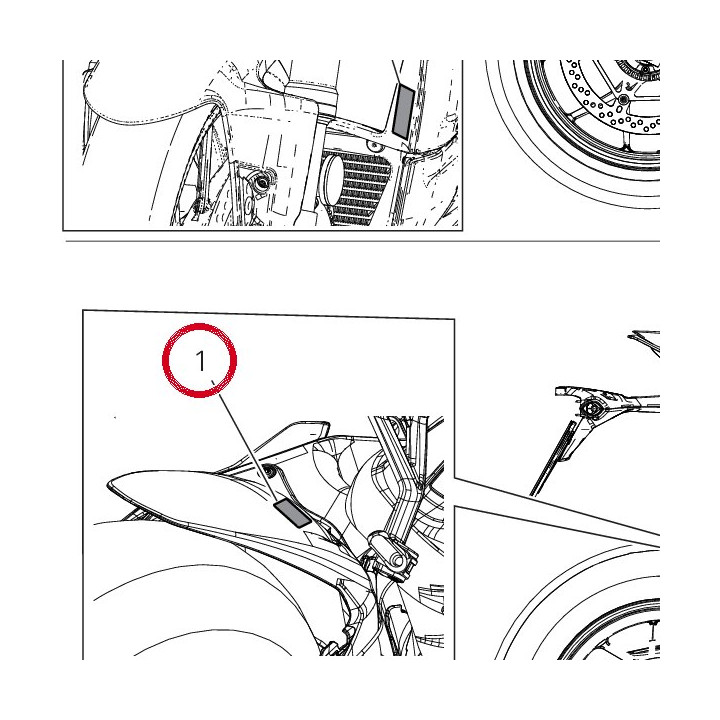 Targhetta pressione E — réf. 43315611A | Ducati Store