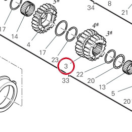 Engrenage conducteur — réf. 17215581B | Ducati Store