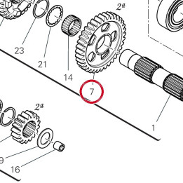Engrenage entraine 2Ème — réf. 17215621A | Ducati Store