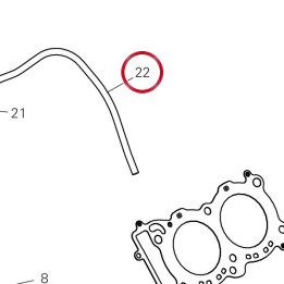 Tuyau drainage 93410212A — réf. 93410212A | Ducati Store
