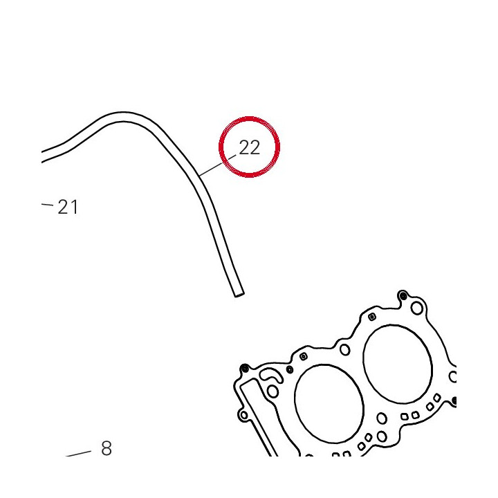 Tuyau drainage 93410212A — réf. 93410212A | Ducati Store