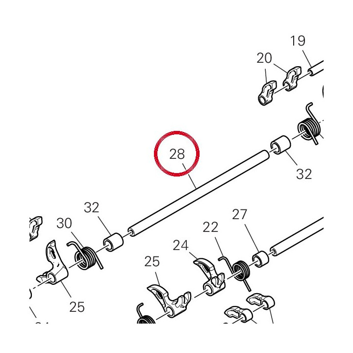 Axe culbuteur fermature — réf. 82115801B | Ducati Store