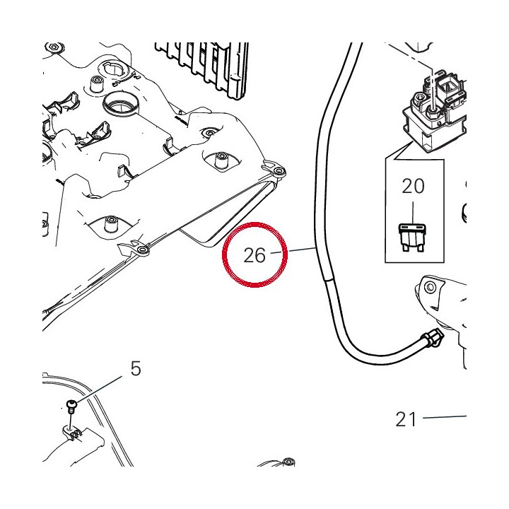 Câble telerupteur — réf. 51411262A | Ducati Store