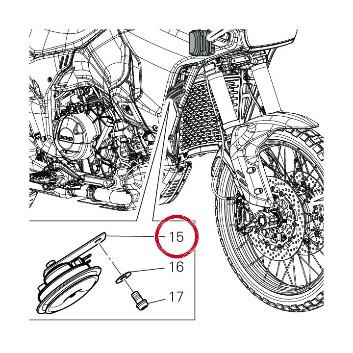 Klaxon 51610051H — réf. 51610051H | Ducati Store