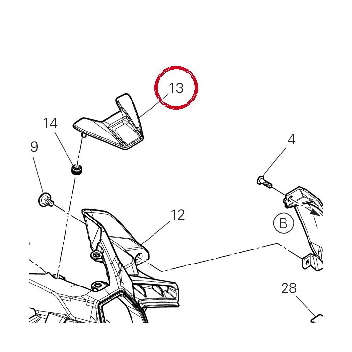 Cover proiettore 4803I791A — réf. 4803I791A | Ducati Store