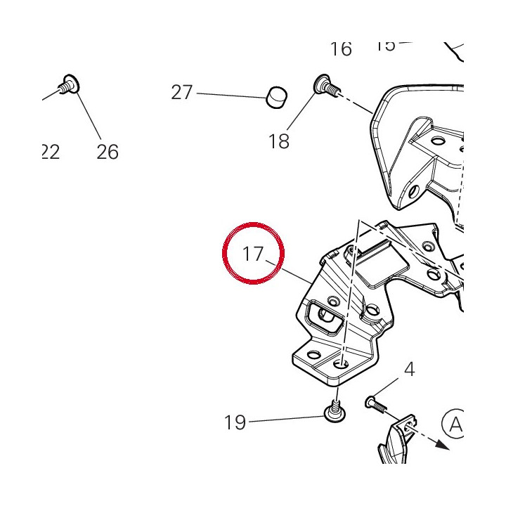 Ponte supporto proiettore — réf. 8301P791A | Ducati Store