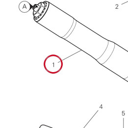 Ensemble fourche droite — réf. 34421523A | Ducati Store