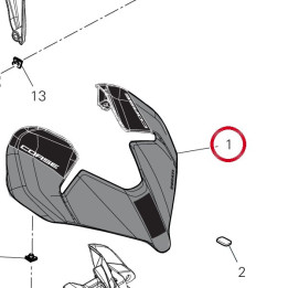 Cover proiettore 4801I371AI — réf. 4801I371AI | Ducati Store