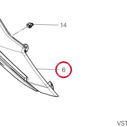 Carene inférieure droite — réf. 4801I521AH | Ducati Store