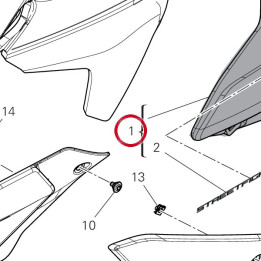 Couvercle gauche 4802I571AB — réf. 4802I571AB | Ducati Store
