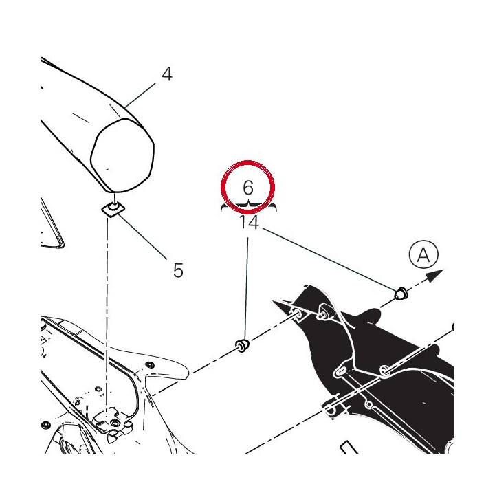 Panneau lateral gauche — réf. 482P7302BI | Ducati Store