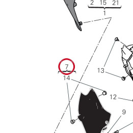 Panneau lateral droit — réf. 482P7292BI | Ducati Store