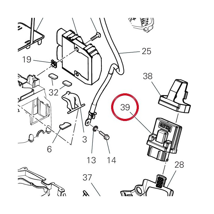 Centrale amortisseures — réf. 94040073A | Ducati Store
