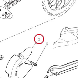 Couvercle pignon chaîne — réf. 4601G582A | Ducati Store