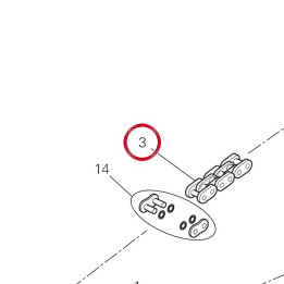 Chaîne 115+1 67641661A — réf. 67641661A | Ducati Store
