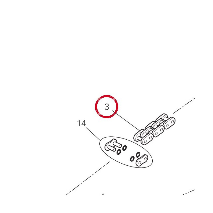 Chaîne 115+1 67641661A — réf. 67641661A | Ducati Store
