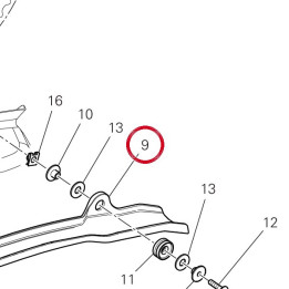 Bavette Garde-Boue 46016762A — réf. 46016762A | Ducati Store