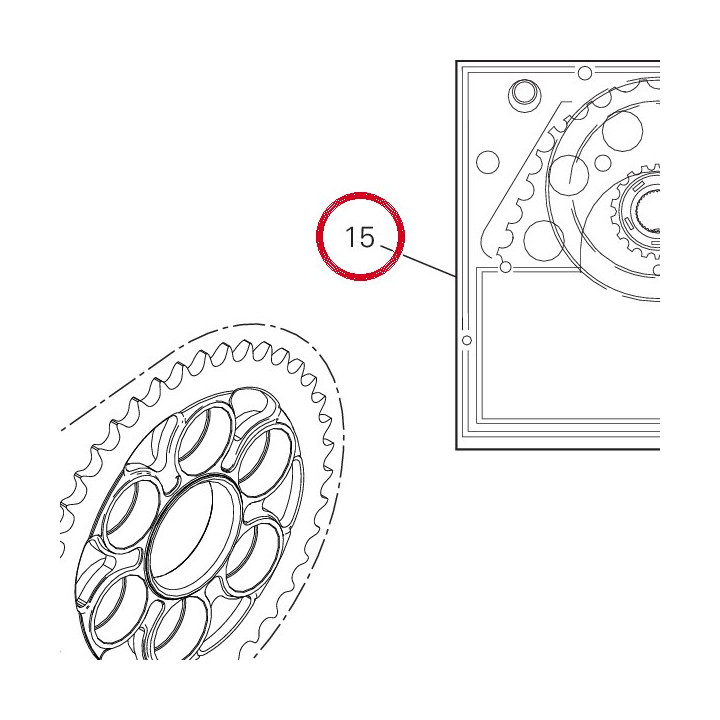 Kit transmission secondaire — réf. 67621211B | Ducati Store