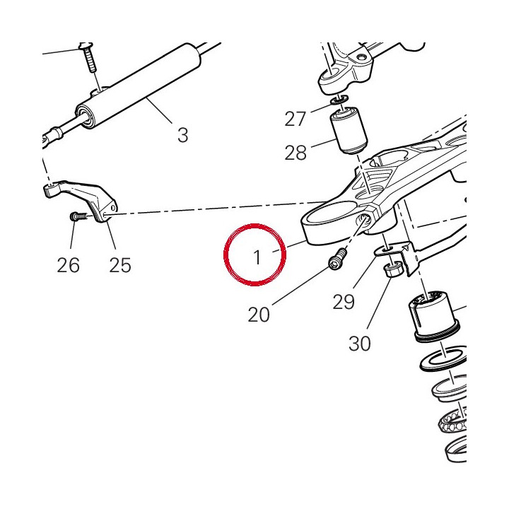 Tête de direction — réf. 34111594AA | Ducati Store