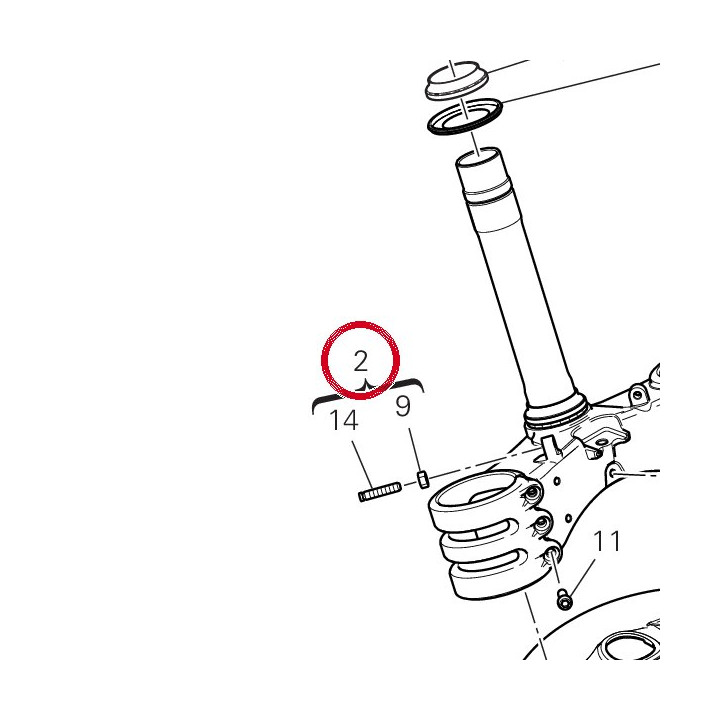 Base di sterzo 342P1041AA — réf. 342P1041AA | Ducati Store