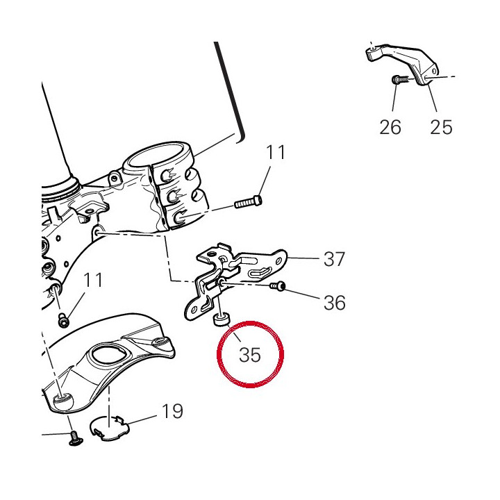 Entretoise 7131D661AA — réf. 7131D661AA | Ducati Store