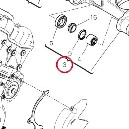 Bras oscillant arrière — réf. 37020531AA | Ducati Store