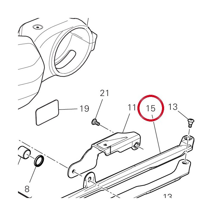 Patin chaîne supérieure — réf. 44712732A | Ducati Store