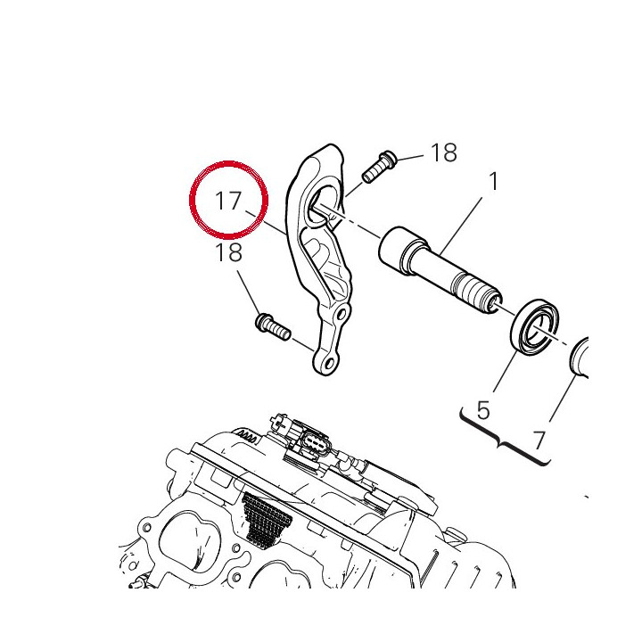 Support droit 8291N631AB — réf. 8291N631AB | Ducati Store