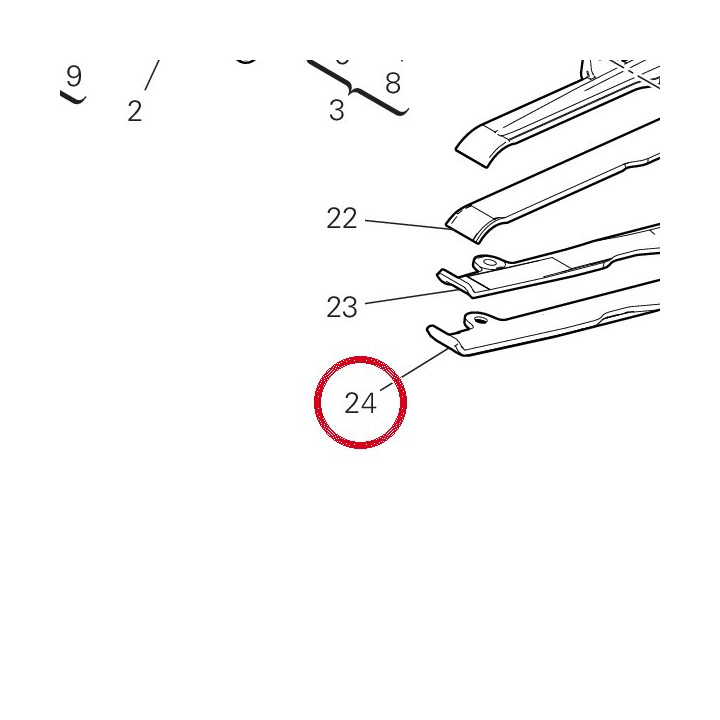 Patin chaîne inférieure — réf. 44712722A | Ducati Store