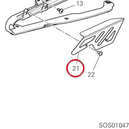Cache-Chaine devant — réf. 44610531AA | Ducati Store
