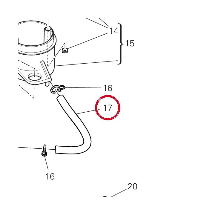 Tuyau huile 87711111A — réf. 87711111A | Ducati Store