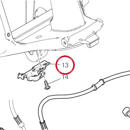 Guide tuyau frein avant — réf. 8301G011A | Ducati Store