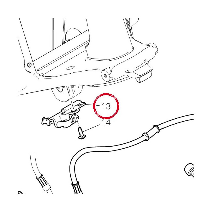 Guide tuyau frein avant — réf. 8301G011A | Ducati Store
