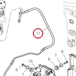 Durite maître cylindre av — réf. 61811431A | Ducati Store