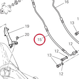 Durite maître cylindre — réf. 61912071A | Ducati Store