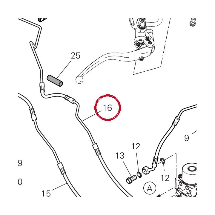 Durit Boitier-Etrier — réf. 61912041A | Ducati Store
