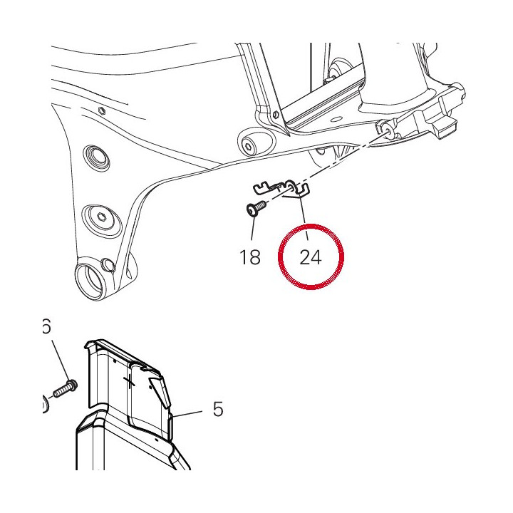 Equerre 8301I051AA — réf. 8301I051AA | Ducati Store