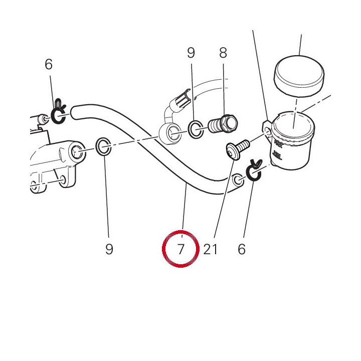 Tuyau 87712801A — réf. 87712801A | Ducati Store