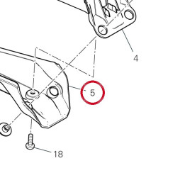 Porte-Plaque inférieur — réf. 56116371C | Ducati Store