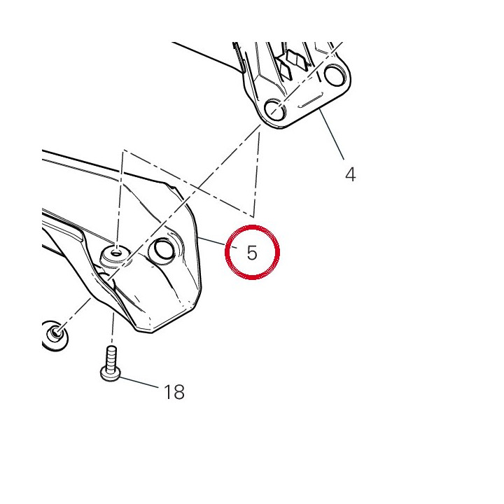 Porte-Plaque inférieur — réf. 56116371C | Ducati Store