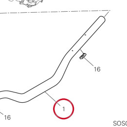 Guidon 36015883BA — réf. 36015883BA | Ducati Store