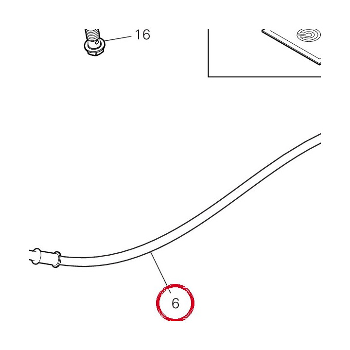 Tuyau huile embrayage — réf. 63211071A | Ducati Store
