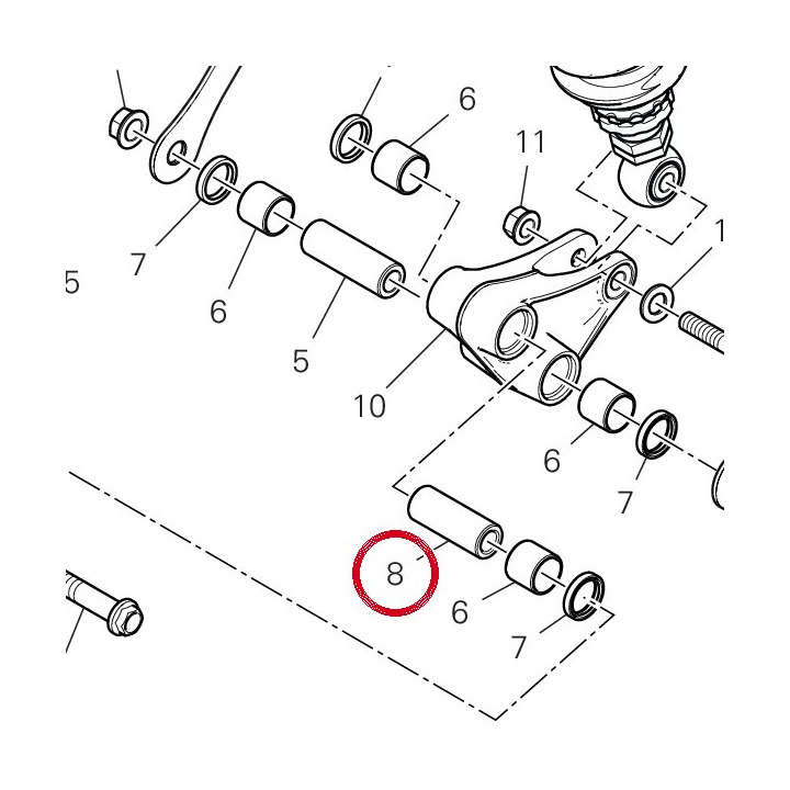 Entretoise court 7131C701A — réf. 7131C701A | Ducati Store
