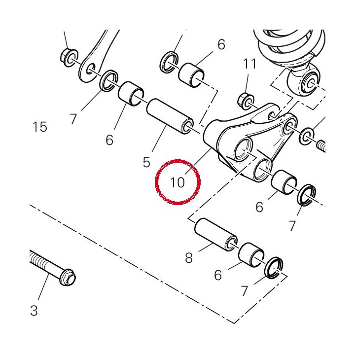 Culbuteur suspension — réf. 37211971BA | Ducati Store