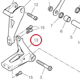Support inférieure — réf. 8291G911BA | Ducati Store