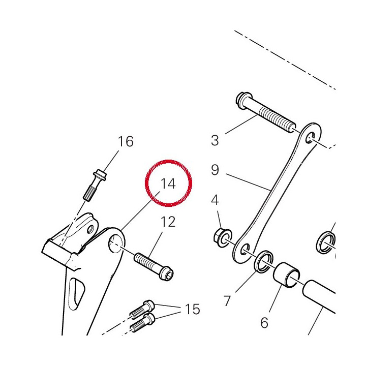 Support supérieur — réf. 8291G901CA | Ducati Store