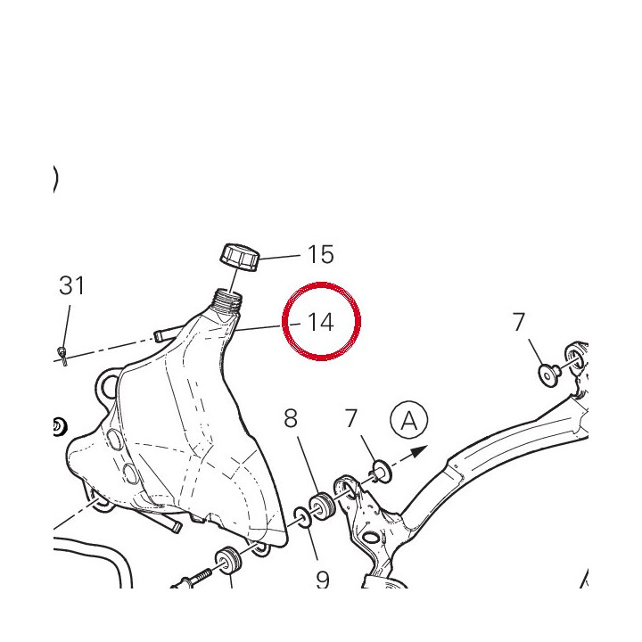 Vase expansion 58511252A — réf. 58511252A | Ducati Store
