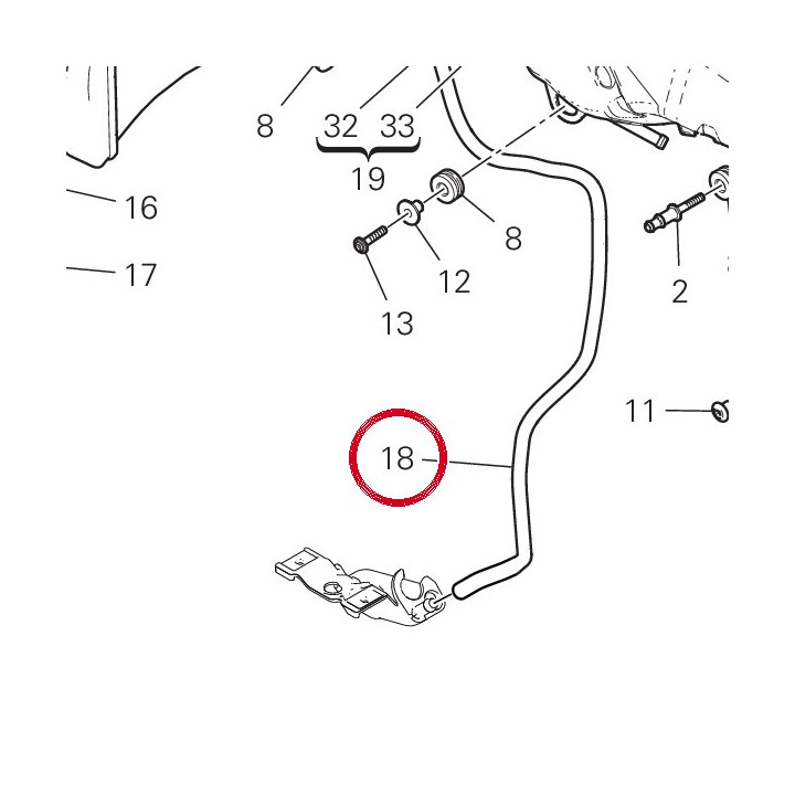 Tuyau 93410461A — réf. 93410461A | Ducati Store